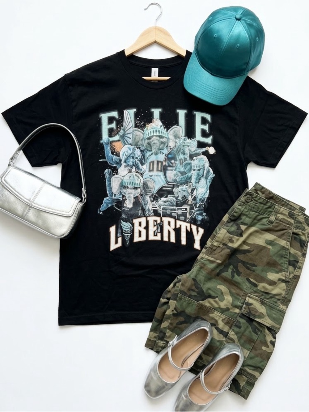 NY Liberty Ellie T-Shirt Black 2XL RARE